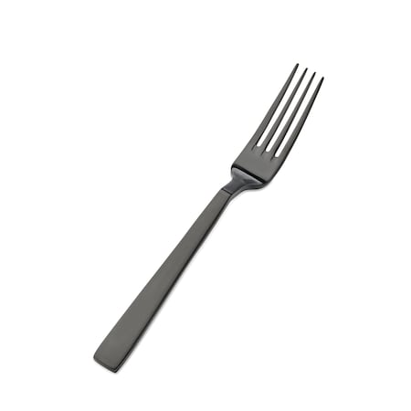 Bon Chef Roman, Dinner Fork, Euro, Matte Finish, 18/10, 8.13" - Black Matte , set of 12 S3706BM